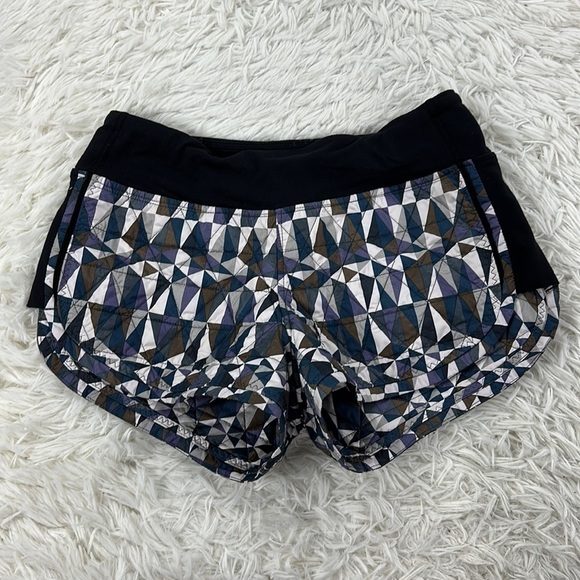 Lululemon Hot Cheeks Short Stained Glass Love Neutral Blush Black - Picture 1 of 7